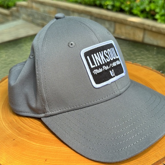 Linksoul Make Par Not War Hat Gray S/M With Flex Band in good condition. - Picture 5 of 9